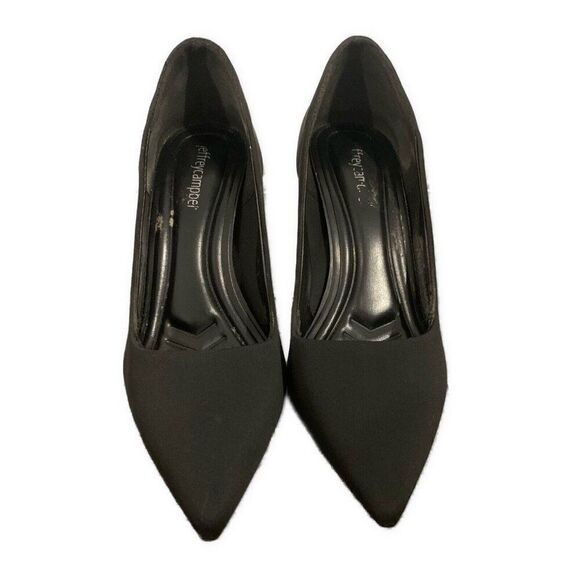 jeffrey campbell Womens Solid Black Pointed Toe High Heels Pumps 7 - Picture 2 of 7